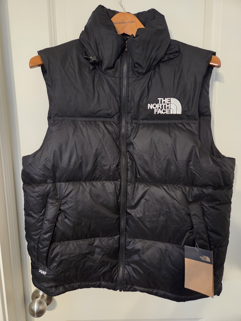 The North Face Black Nuptse Puffer Down Vest Size Small Retail $230